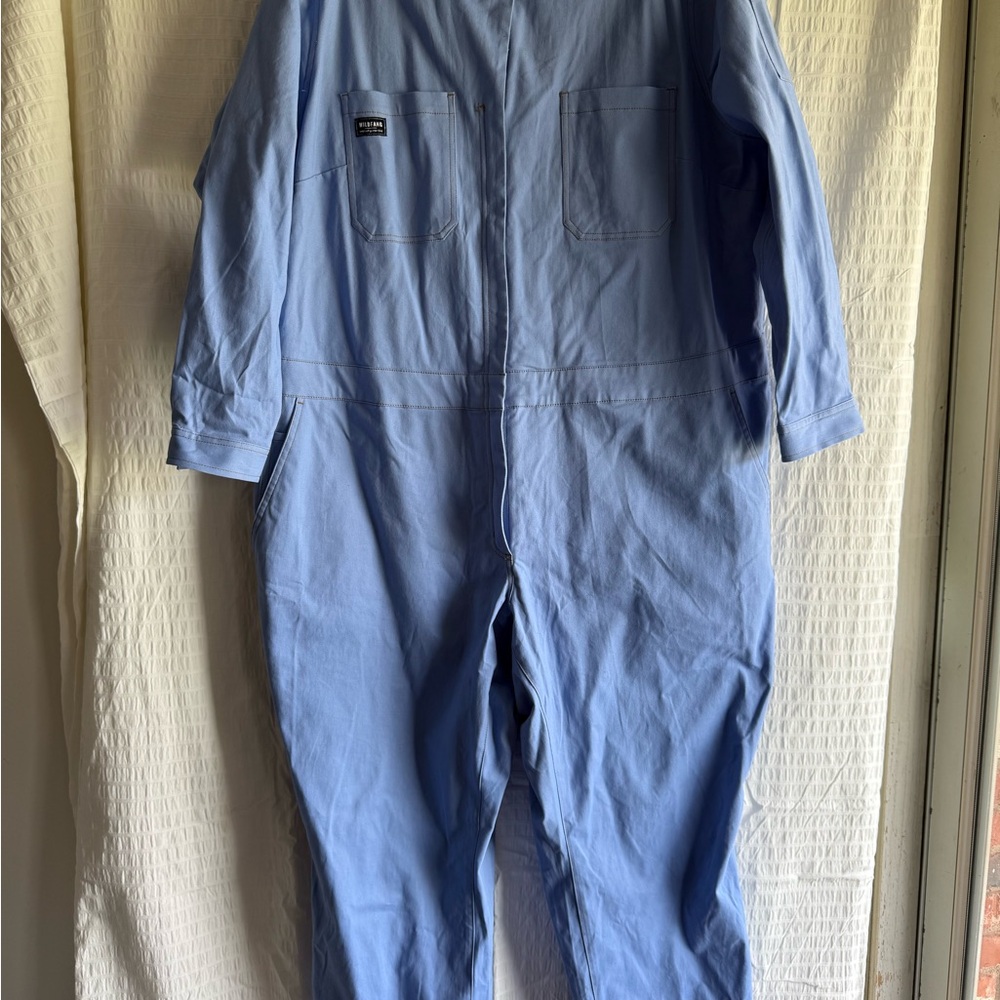 Wildfang Light Blue Utility Jumpsuit - Picture 2 of 8